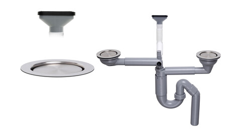 Manueller 2 Kammer Teleskop-Siphon Raumsparsiphon mit magnetischer Blende - vertikaler Überlauf