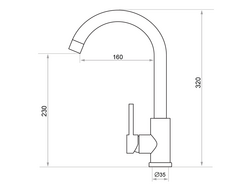 Küchenarmatur mit Perlator Primagran 5010
