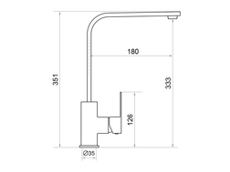 Küchenarmatur mit Perlator Primagran 8010