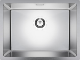 New York 60 Slim Küchenspüle aus Stahl mit 1 Becken ohne Abtropffläche