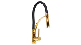 Goldene Küchenarmaturen
